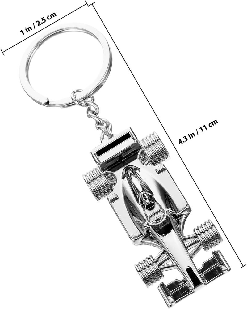 Metal Racing Car Keychain Key Holder Pendant for Car Keys and Bag Accessories Automotive Interior for Men and Women - Image 1