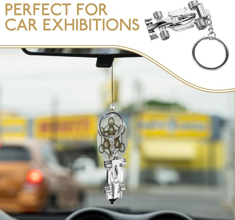 Metal Racing Car Keychain Key Holder Pendant for Car Keys and Bag Accessories Automotive Interior for Men and Women - Image 2