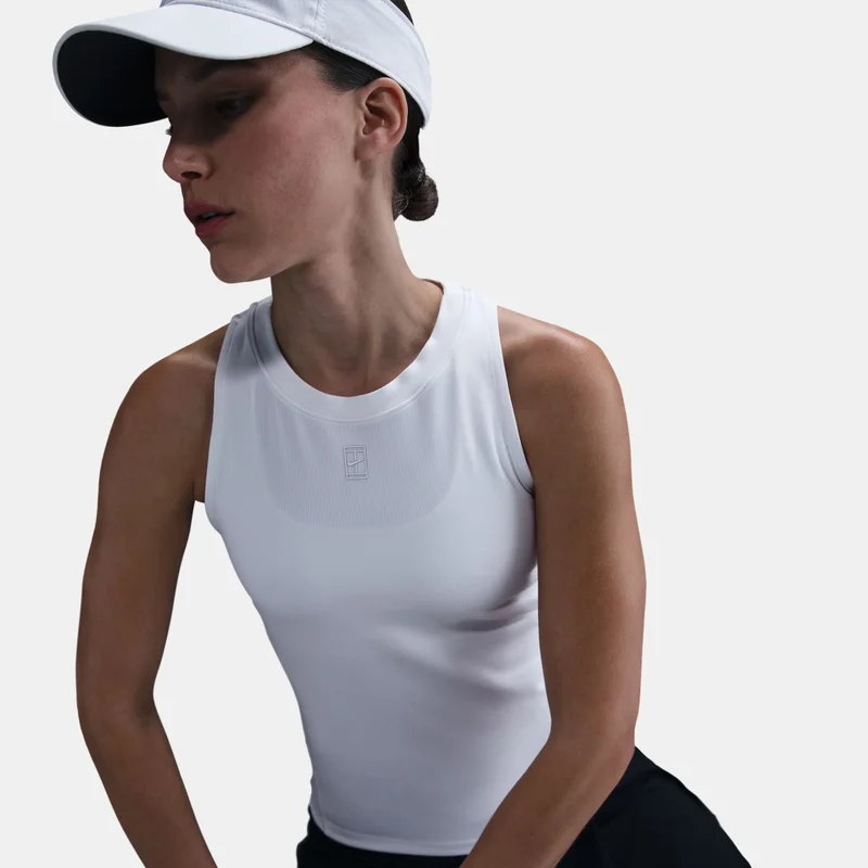 Nike White Women's NikeCourt Advantage Dri-FIT Tennis Tank Top for Women | Best Price UAE
