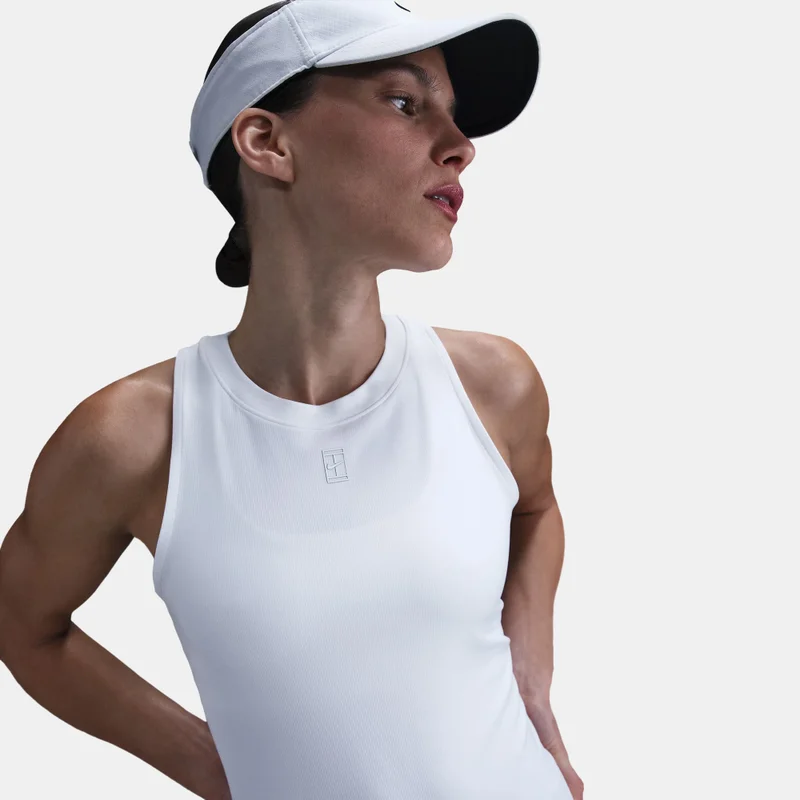 Nike White Women's NikeCourt Advantage Dri-FIT Tennis Tank Top for Women | Best Price UAE