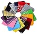 monochef One Dozen12pcs Assorted Bandanas 22X22 Inch 100 Cotton Novelty Double Sided Print Paisley Cowboy Bandana Party Favor Scarf Headband Handkerchiefs - Image 2