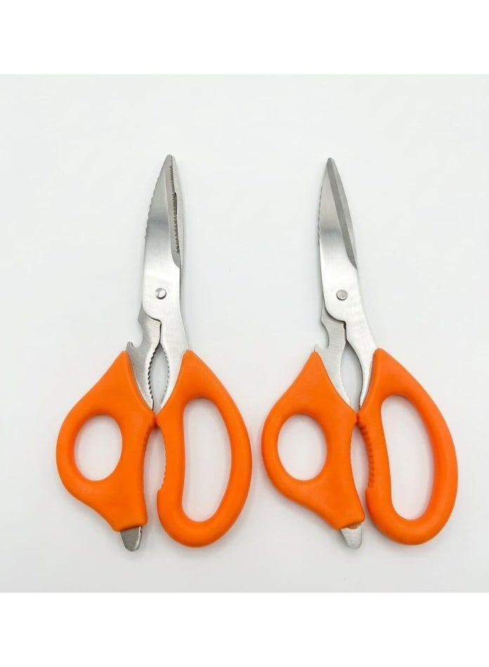 Chicken and fish scissors, two pieces