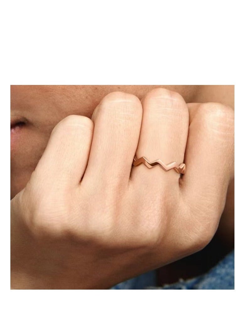 PANDORA Rose Timeless Zig Zag Ring