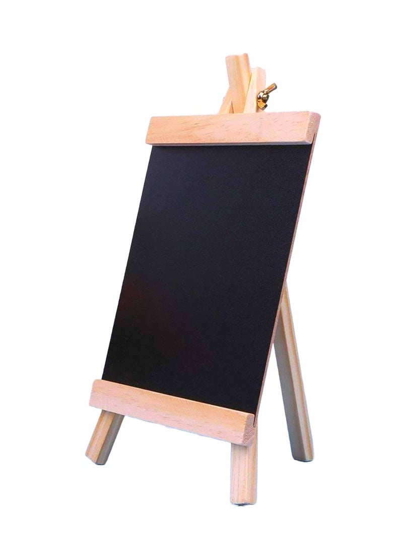 Sadaf - Tabletop Wooden Easel Chalk Board For Art Display, Kids Learning, Restaurant Menu, Message Board 20x36cm Size - Image 1