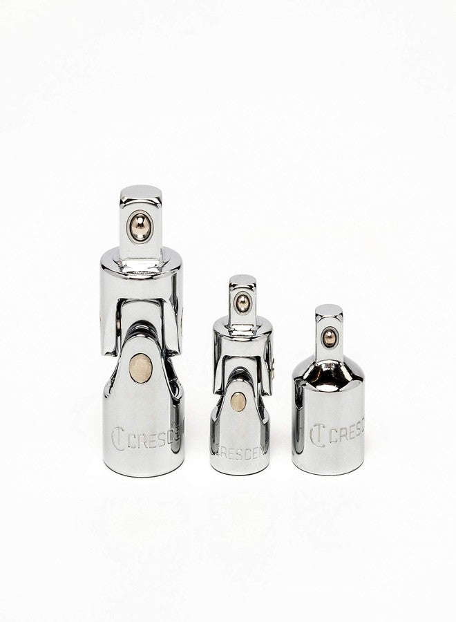 Crescent 3 Piece 1/4" & 3/8" Drive Universal Joint and Adapter Set - CDTA14C - Image 2