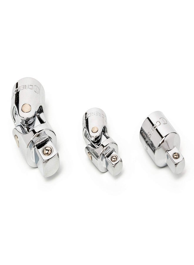 Crescent 3 Piece 1/4" & 3/8" Drive Universal Joint and Adapter Set - CDTA14C - Image 5