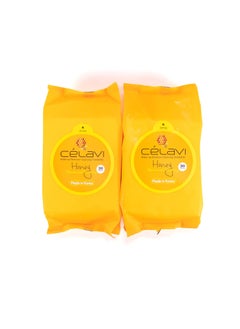 Celavi Cosmetics Celavi Makeup Remover Cleansing Wipes Removing Towelettes 2 Packs - 60 Sheets (Honey) 