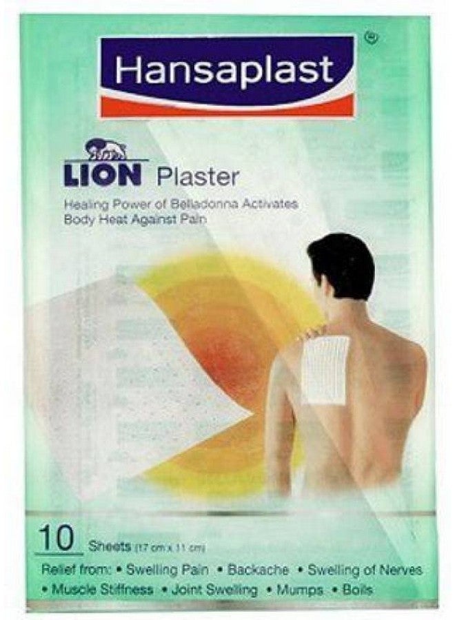 Hansaplast HANSAPLAST LION PLASTER Pain Relief Patch First Aid Tape (Pack of 10) 