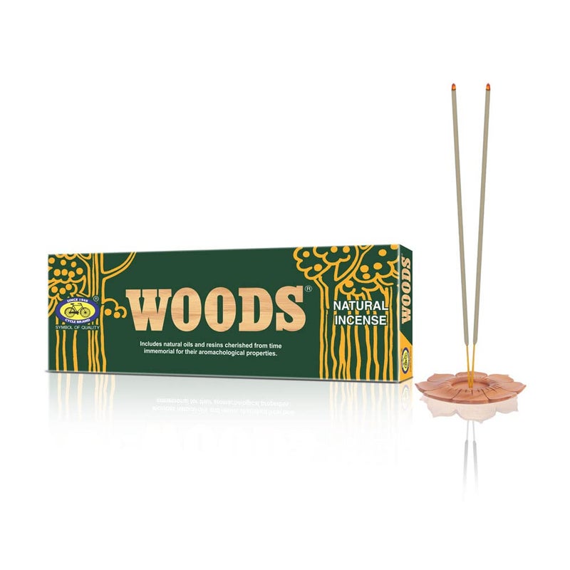 CYCLE Cycle Pure Woods Natural Agarbatti with Woody SandalAmber Fragrance Pack of 1 Total 40 Sticks  - Image 1