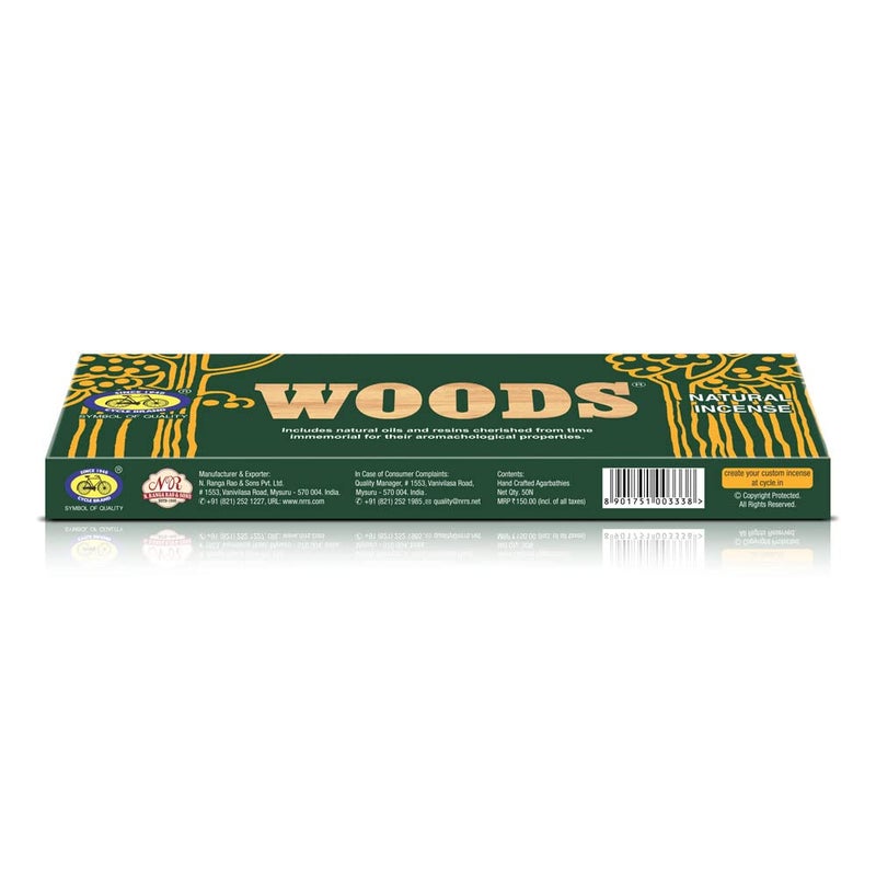 CYCLE Cycle Pure Woods Natural Agarbatti with Woody SandalAmber Fragrance Pack of 1 Total 40 Sticks  - Image 4