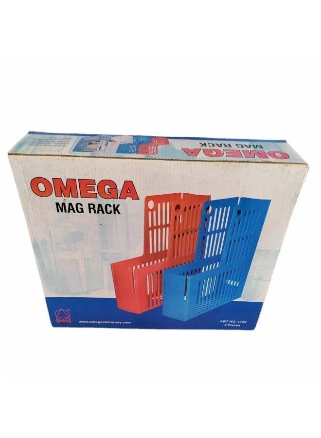 Omega رف المغناطيس - عبوة من 2 بألوان متنوعة رقم 1729 - Image 1