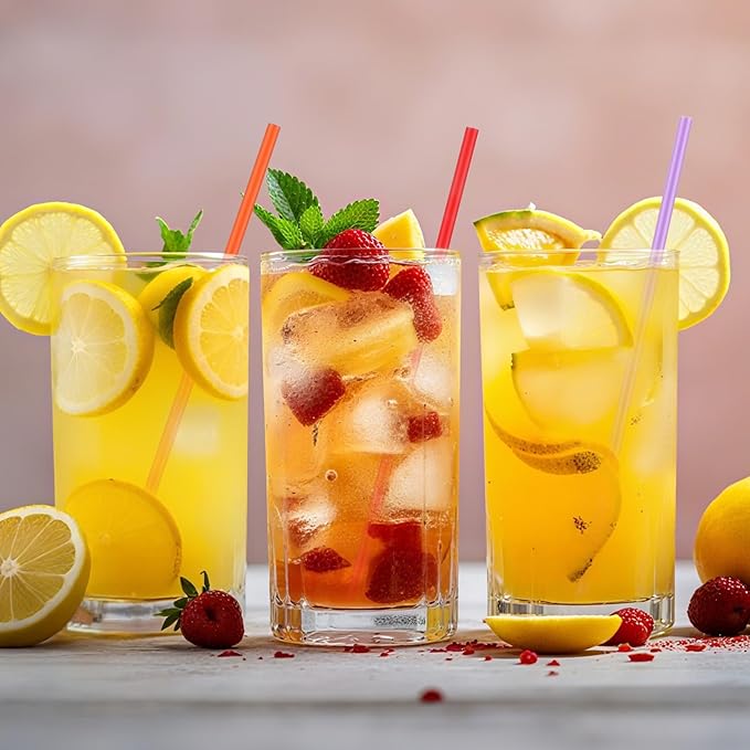 Premium 6 mm Multi-Color Straight Plastic Drinking Straws for Hot & Cold Drinks – Pack of 200 - Image 2