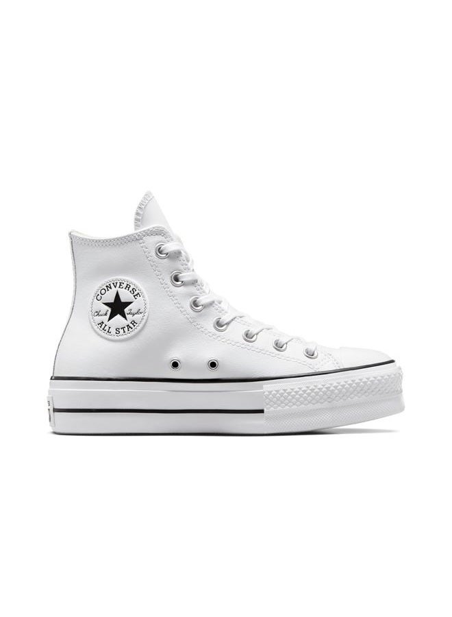CONVERSE Chuck Taylors All Stars Lift Hi Womens Black/Blue/Egret TrainersBlack White Leather, 39 EU - Image 1