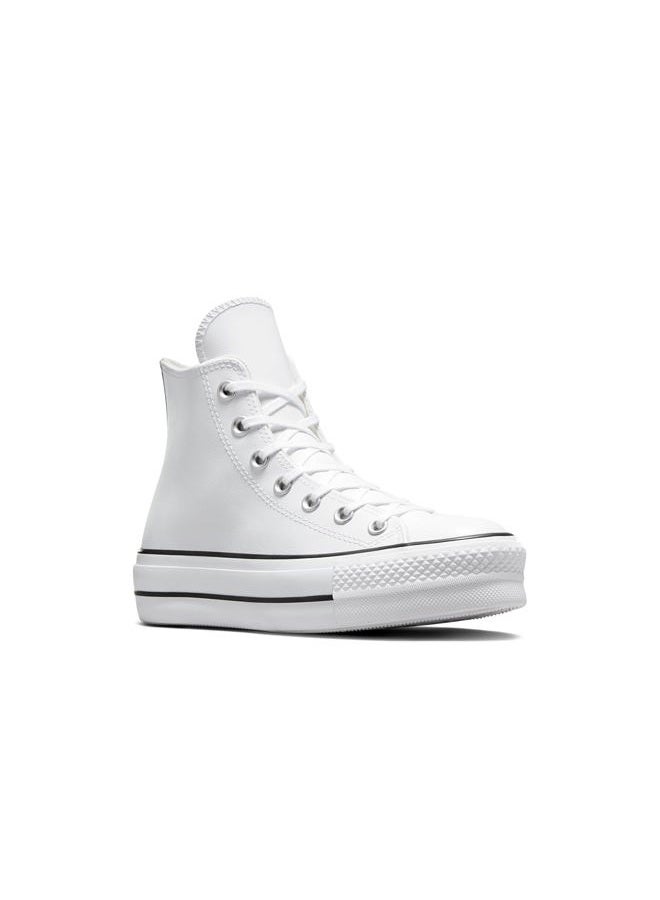 CONVERSE Chuck Taylors All Stars Lift Hi Womens Black/Blue/Egret TrainersBlack White Leather, 39 EU - Image 3