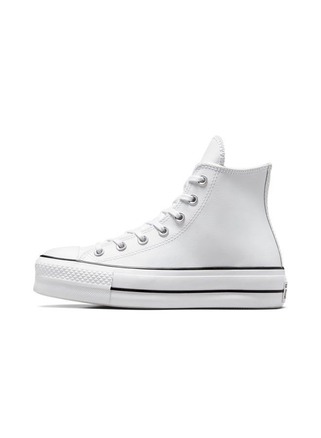 CONVERSE Chuck Taylors All Stars Lift Hi Womens Black/Blue/Egret TrainersBlack White Leather, 39 EU - Image 2