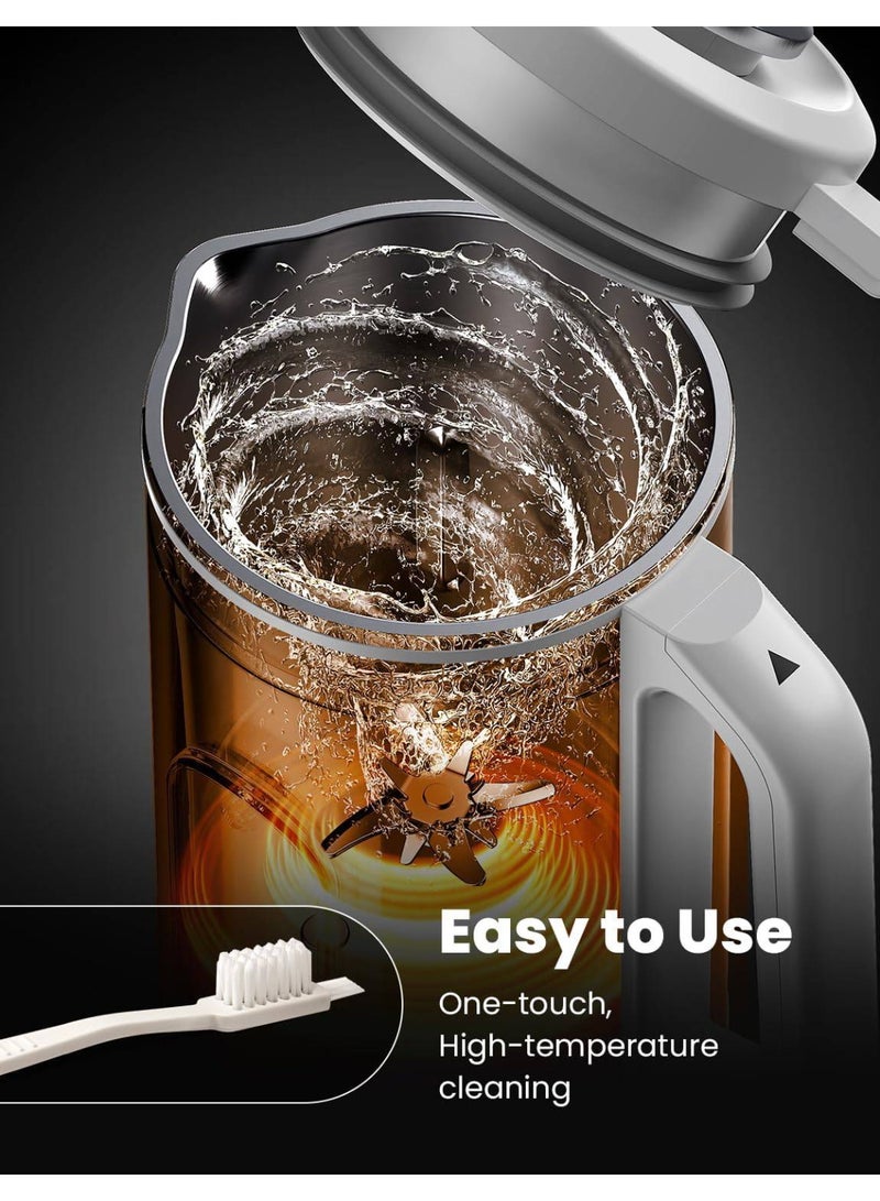 8 in 1 Stainless Steel Nut Milk Maker 1200ml Soy, Oat, Almond, Coconut & Plant-Based Milk Machine, Hot & Cold Drinks, Baby Food, Auto Timer - Image 2