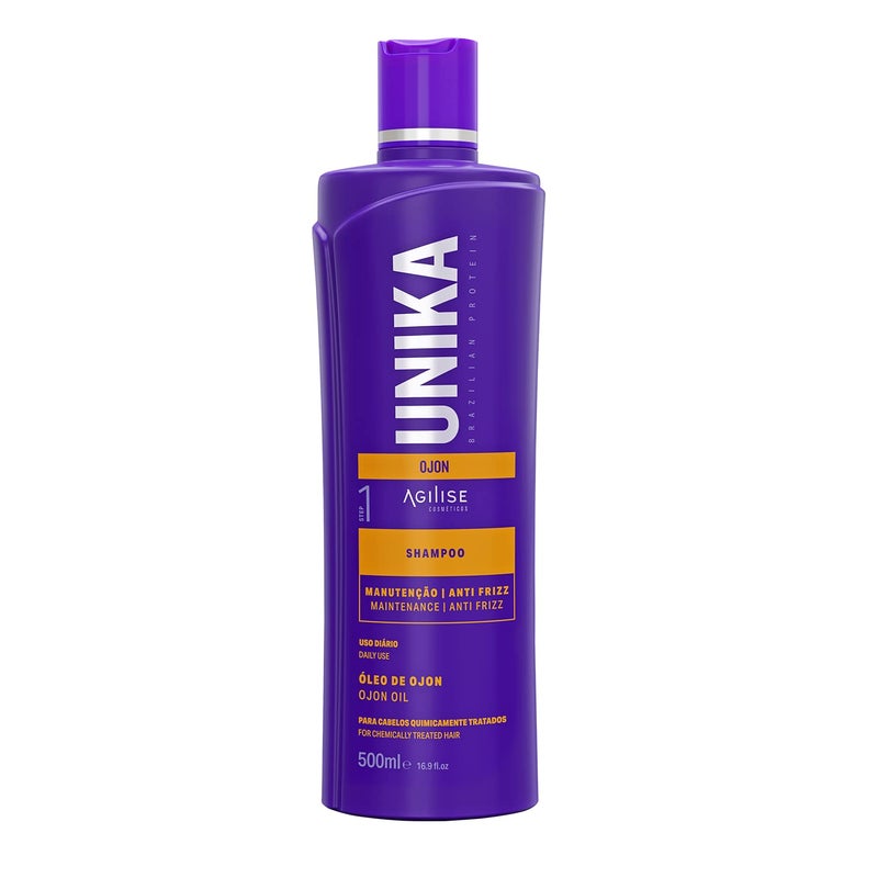 agilise UNIKA Ojon Oil Sulfate Free Shampoo Keratin Shampoo for Chemically Treated Hair No Sulfates No Parabens with Vegetal Keratin Coconut  Ojon Oil  169 floz