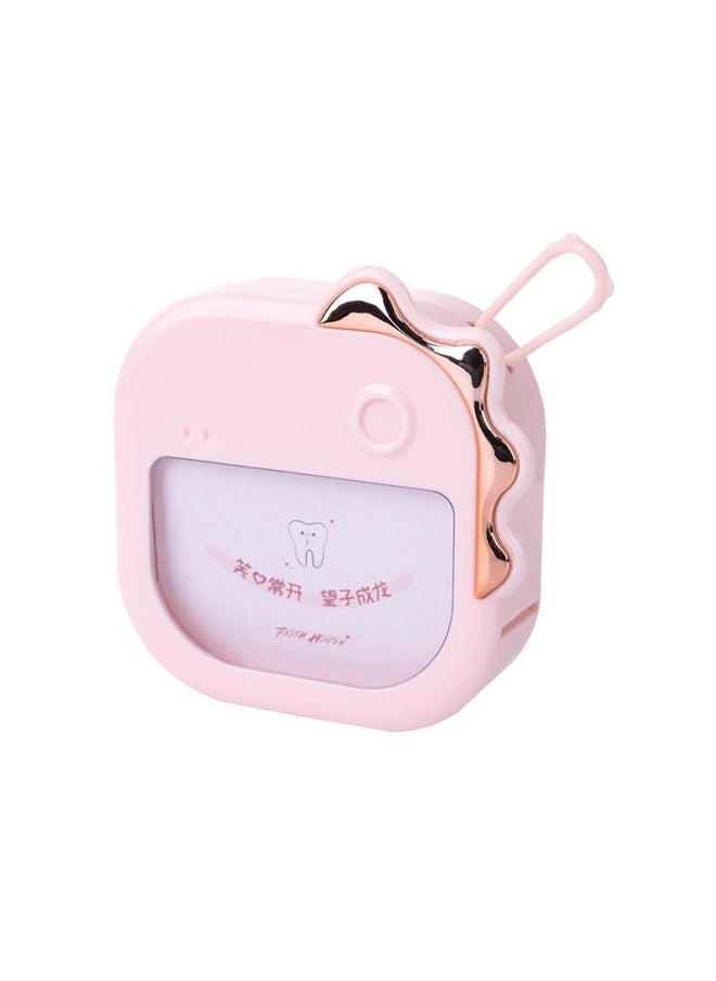 Generic Baby Teeth Storage Box Children's Baby Teeth Commemorative Box Girls And Boys Teeth Collection Box Teeth Replacement Commemorative Teeth Box-Color:Pink  - Image 1