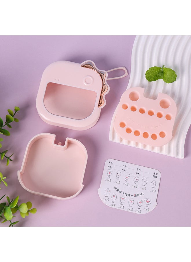 Generic Baby Teeth Storage Box Children's Baby Teeth Commemorative Box Girls And Boys Teeth Collection Box Teeth Replacement Commemorative Teeth Box-Color:Pink  - Image 4