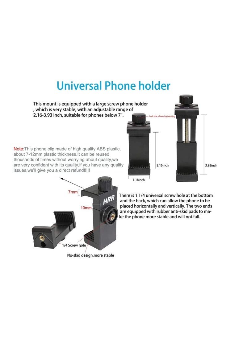 Raxoom Mobile Phone Chest Strap Harness Mount Head Strap Holder Kit for POV/VLOG,Cell Phone Clip Compatible with iPhone,Samsung,Go Pro Hero 9, 8,7, 6, 5, 4,, 3,2, 1,AKASO,DJI Osmo,and Action Cameras - Image 5