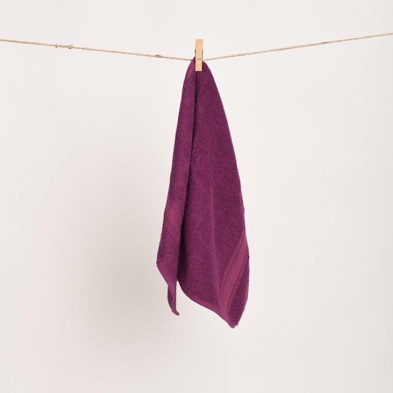 Furnofy 450 GSM Hand Towel Set of 2 Soft, Absorbent & Quick Dry Towel for Gym, Home, Kitchen, Pool, Travel - (40x60 cm, Magenta) - Image 2