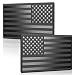 Hadwoer 2 Pack Car American Flag Sticker Black 3D US Decal for Vehicles 5x 3 Small USA Bumper Emblem Sticker Compatible with Jeep Trucks RV SUV and More One Left and One Right - Image 2