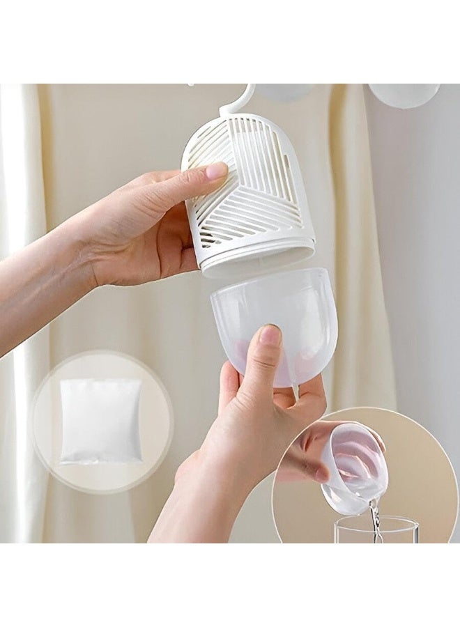 جهاز امتصاص الرطوبة المعلق - مزيل رطوبة قوي للخزائن والحمامات والسيارات والمزيد - يزيل الروائح الكريهة ويمنع نمو العفن - Image 1