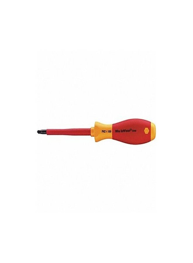 ويها مفك براغي Wiha 30704 معزول SoftFinish Xeno Slotted/Phillips رقم 2 × 100 مم - Image 1