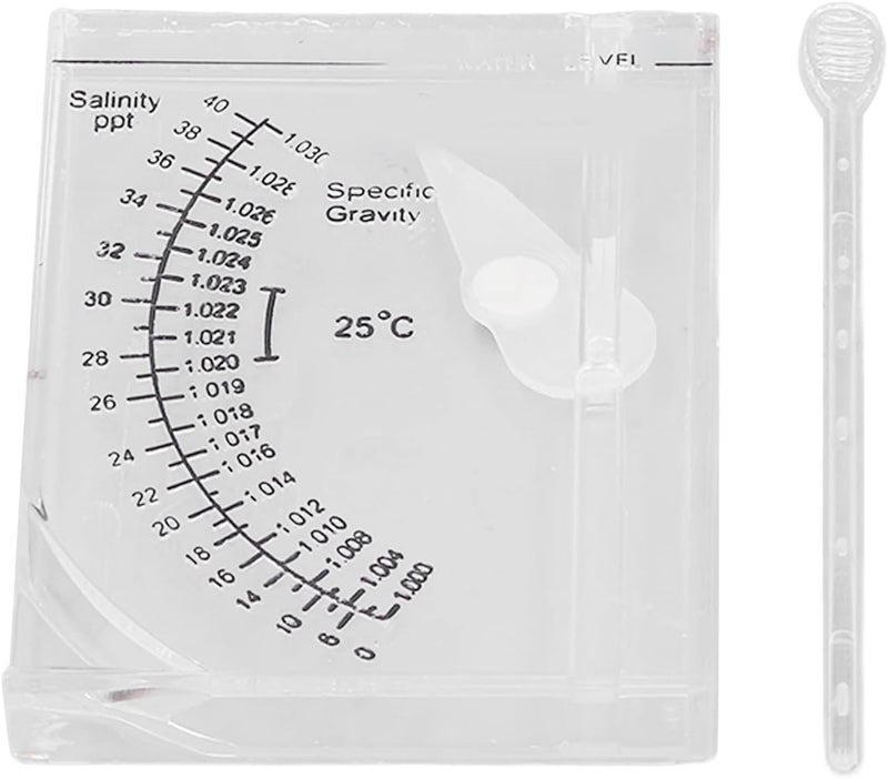 HEEPDD Aquarium Sea Hydrometer, Tester with Accurate Salt Water Metrics for Marine Tanks and Aquarium Enthusiasts Sea Hydrometer, Plastic Salinity Nan Supplies - Image 1
