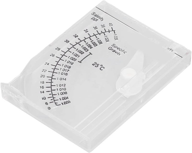 HEEPDD Aquarium Sea Hydrometer, Tester with Accurate Salt Water Metrics for Marine Tanks and Aquarium Enthusiasts Sea Hydrometer, Plastic Salinity Nan Supplies - Image 5