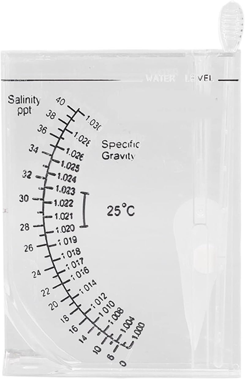 HEEPDD Aquarium Sea Hydrometer, Tester with Accurate Salt Water Metrics for Marine Tanks and Aquarium Enthusiasts Sea Hydrometer, Plastic Salinity Nan Supplies - Image 2