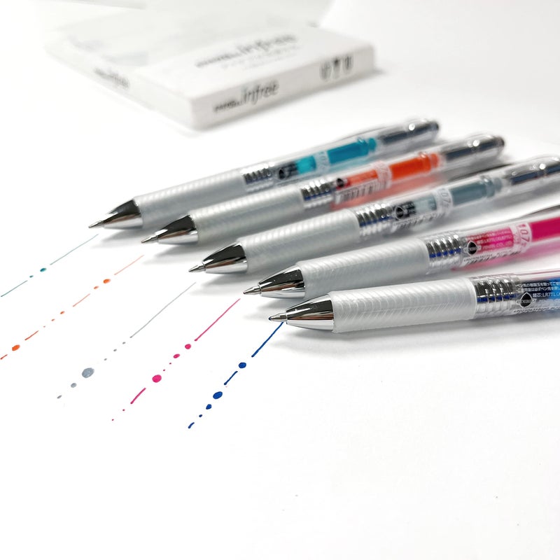 Pentel EnerGel Ink Ballpoint Pen (EnerGel Infree), 0.7mm ball, 10 Color Set (BL77TL-10) - Image 5