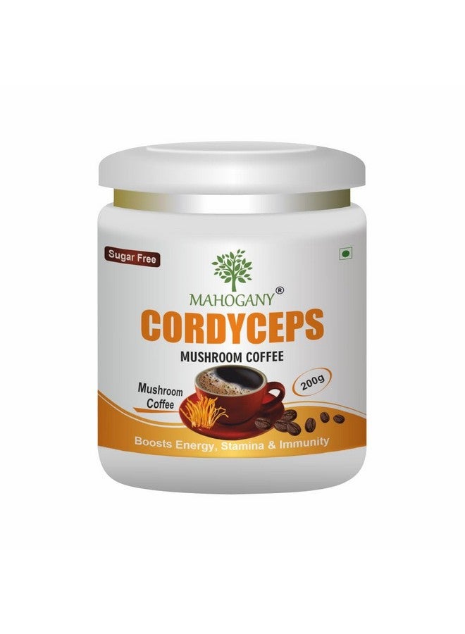 Mahogany Cordyceps Mushroom Mix Coffee 200g- Boosts Energy, Stamina and Immunity - Image 1