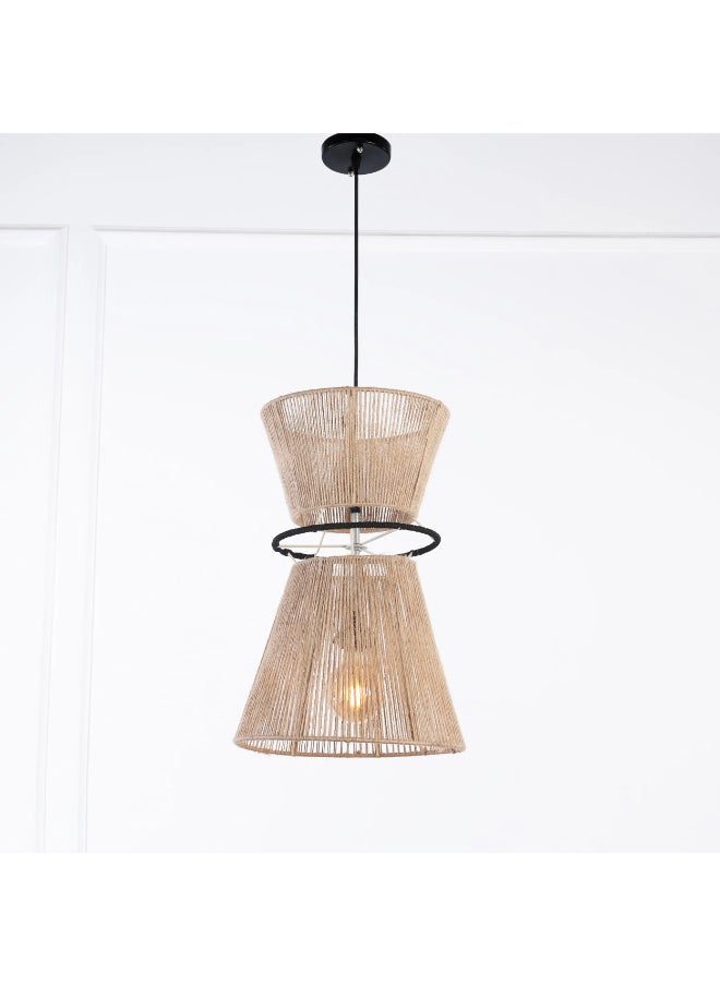 tbshomelamp Jute-Boho Celling Lighting Beige  40x45 cm 