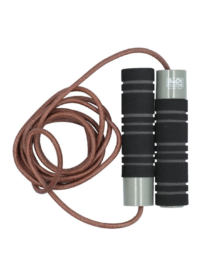 High-Grade Quality Leather Skip Rope with Weights Multicolor 2.7 m BK-555EO-B