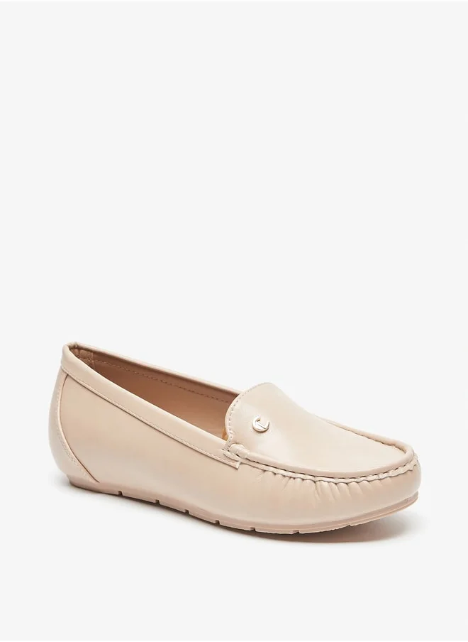 لو كونفورت Textured Slip-On Loafers