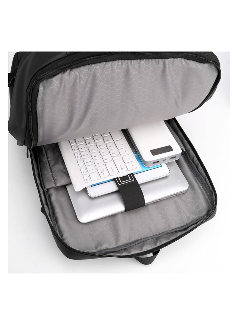 Hike Unisex Expandable Laptop Backpack Water Resistant Daypack with Separate Laptop Compartment for Travel/Business/College, HK63011-1-BLUE - Image 3