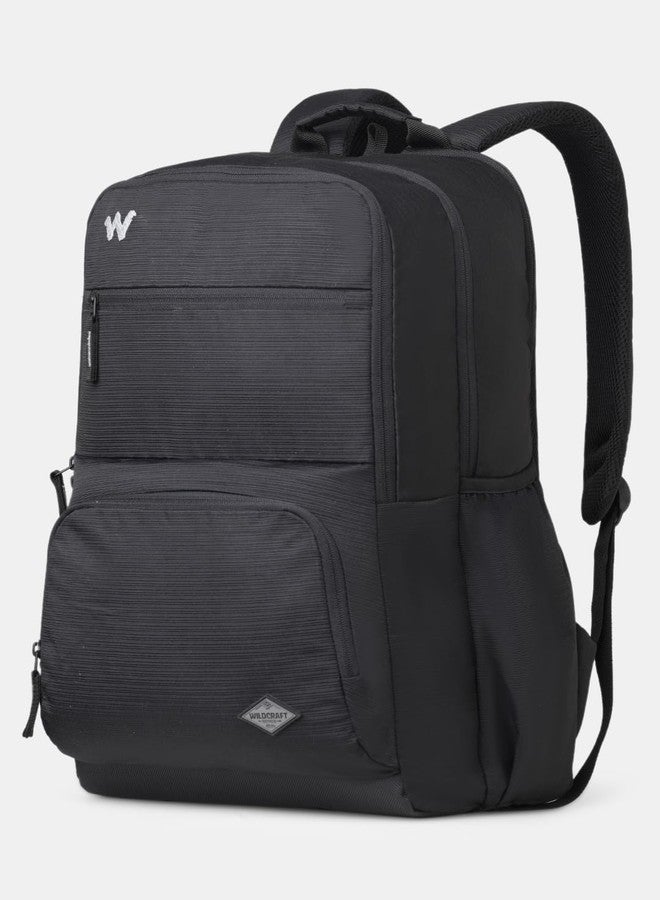 Wildcraft Drifter 42 Laptop Backpack With RainCover for Man & Women, 42L Ideal bags for men Office use/School/College Boys and Girls, 3 Compartment Bag, Black - Image 3