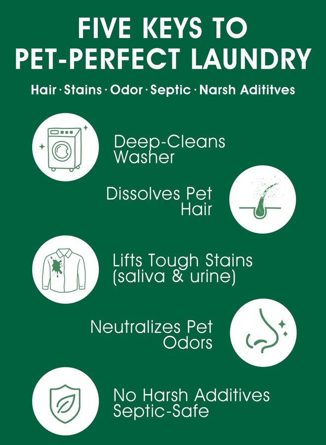 Seedshub Pet Hair Remover for Laundry - Dog & Cat, 96.7% Hair Dissolution, Detergent + Stain Remover, 6-Month Supply, HE/Top/Front-Load Compatible, Removes Residue & Odors, Septic Safe - Image 3