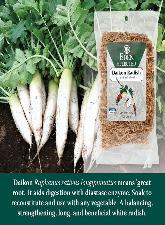 Eden Daikon Radish, Sun Dried and Finely Sliced, Traditionally Made in Japan, 3.5 oz - Image 3