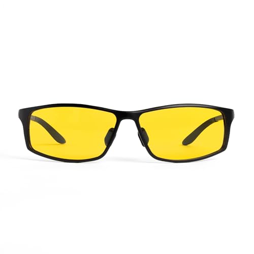 TrueDark Daylights Amber Elite Blue Light Blocking Glasses - Designed to Reduce Eye Strain and UV Glare From Computer Screen, Gaming, TV, Phone - For Men & Women by Dave Asprey - Image 1