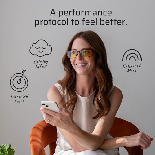 TrueDark Daylights Amber Elite Blue Light Blocking Glasses - Designed to Reduce Eye Strain and UV Glare From Computer Screen, Gaming, TV, Phone - For Men & Women by Dave Asprey - Image 2