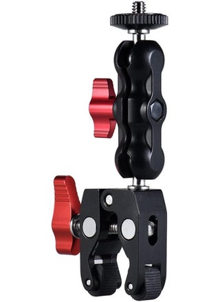 Super Clamp Mount w/Mini Ball Head Mount Hot Shoe Adapter with 1/4 Screw for LCD Field Monitor/LED Lights/Flash/Microphone/compatible with Gopro/DJI Action 2/Insta360 (D) - pzsku/ZC450242FBFB55D4D5D1AZ/45/1744785947/3f0a20b5-e348-4513-91ad-2cca6ba59fb4