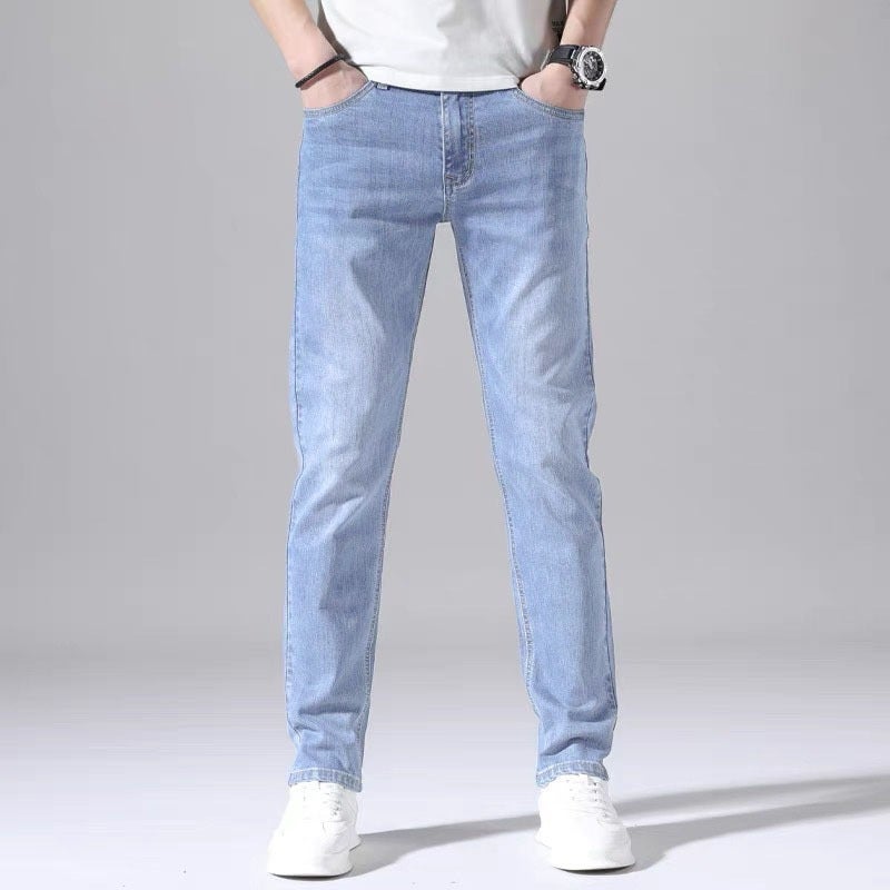 Unisex Classic Denim Jeans Loose Fit Daily Outdoor Wear - Image 5
