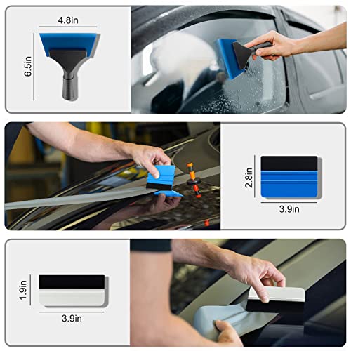 Serplex 14PCS Car Window Tint Application Tool Kit,Car Tint Film for Window Car Paint Protective Film Application Tool Kit Auto Vinyl Wrap Installation Kit for Car,Squeegee Tool Utility Cutter Set - Image 3