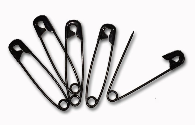 Rescue Essentials Black Safety PINS, 2" (5-Pack) - Image 1