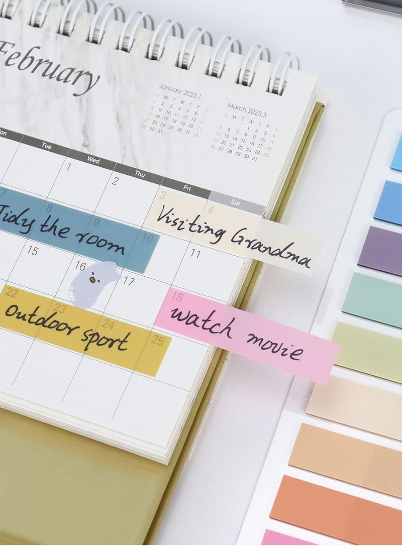 علامات تبويب مؤشر لزجة ، 2400 قطعة علامات تبويب الصفحة علامات علامات لاصقة ملاحظات لاصقة واضحة صفحة علامات تبويب فهرس ملونة قابلة للكتابة وقابلة لإعادة الاستخدام لوضع علامات على الصفحة تصنيف الملف