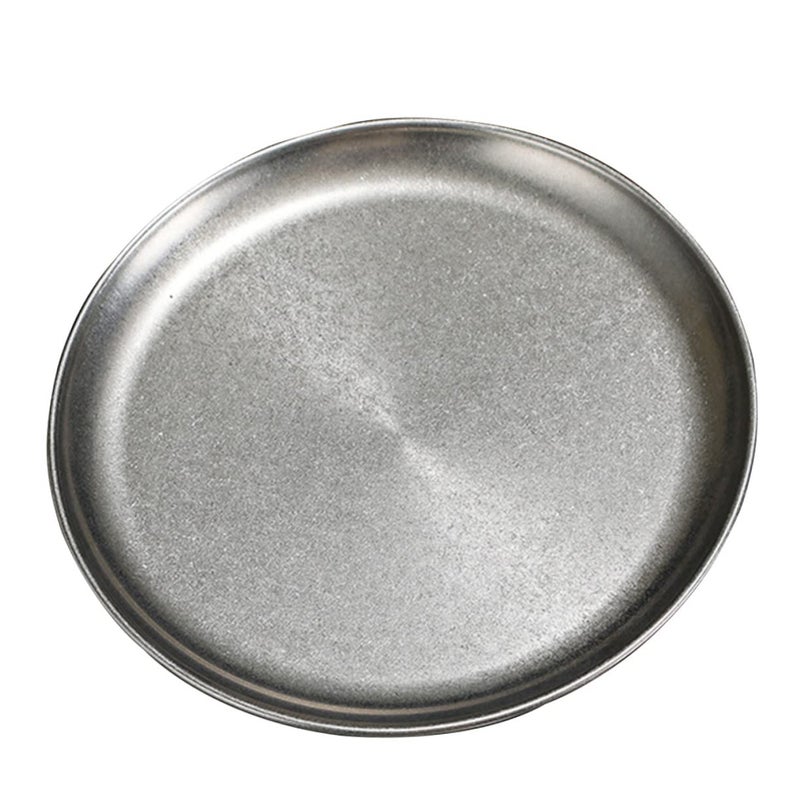 Stainless Steel Round Serving Tray For Snacks Desserts Fruits Meat Stable Flat Bottom - Image 2