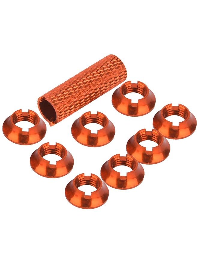 Thoraya RC Transmitter Gear Switch Aluminum Nuts Kit Fits for FUTABA Remote Controller (Red)  - Image 4