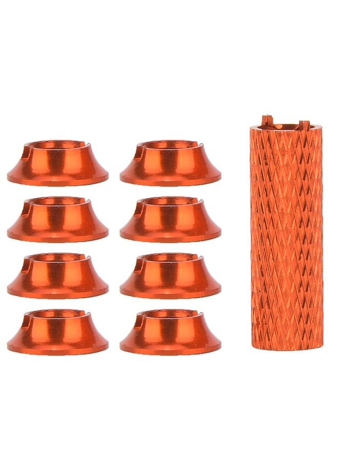 Thoraya RC Transmitter Gear Switch Aluminum Nuts Kit Fits for FUTABA Remote Controller (Red)  - Image 2